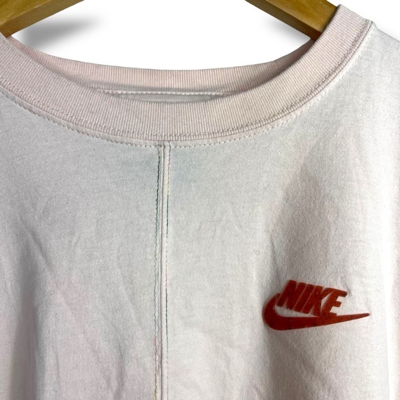 Nike Sportswear Earth Day Pink Tank Gummy Logo 100% Cotton Medium Boxy Baggy - Picture 4 of 10